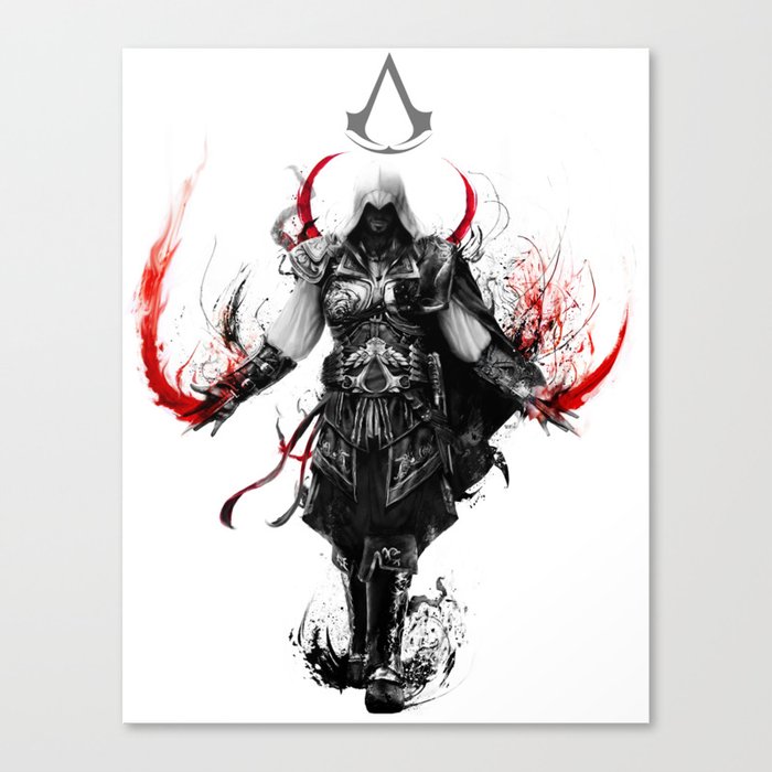 Assassin S Creed Ezio Canvas Print By Ururuty Society6 The resolution of png image is 3280x5120 and classified to battlefield 1 ,assassins creed logo. assassin s creed ezio canvas print by ururuty