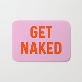 Get Naked, Home Decor, Quote Bathroom, Typography Art, Modern Bathroom Bath Mat