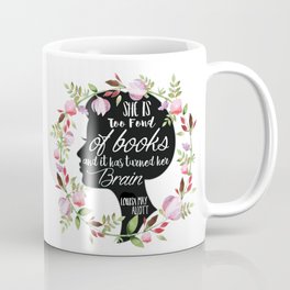 Too Fond Of Books Coffee Mug