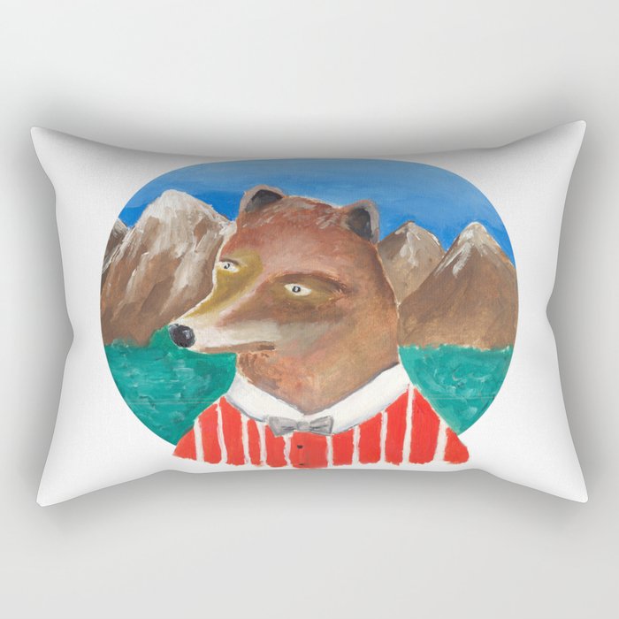 Fox of Lion Rectangular Pillow