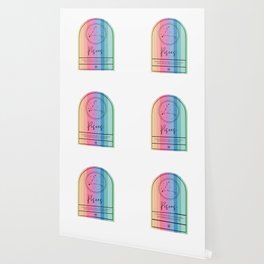 Pisces Zodiac | Rainbow Stripe Wallpaper