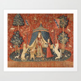 The Lady And The Unicorn Art Print