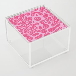 Pink Dripping Smiley Acrylic Box