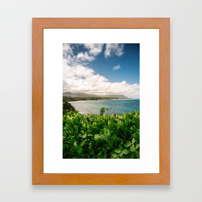 Kilauea Lookout Kauai Hawaii | Tropical Beach Nature Ocean Coastal Travel Photography Print Framed Art Print
