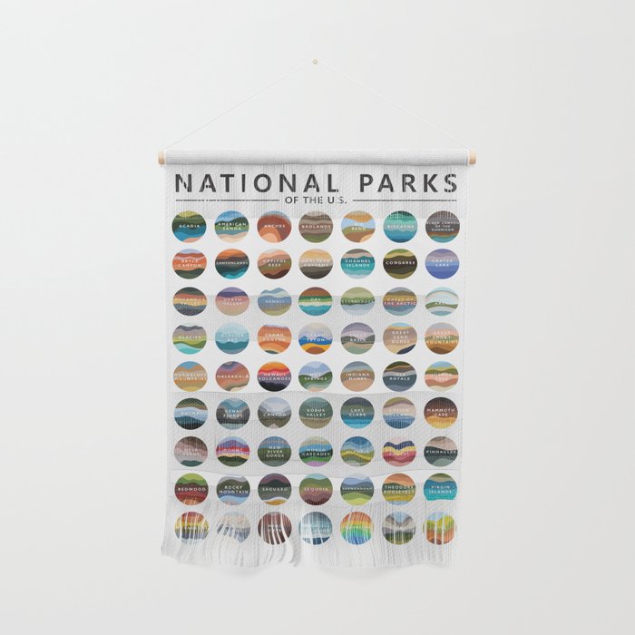US National Parks Wall Hanging