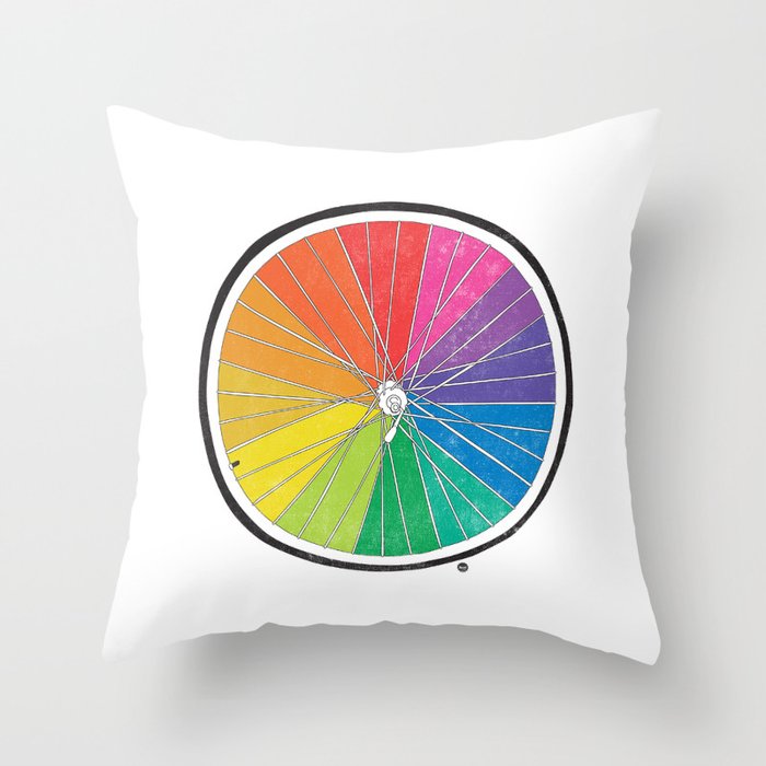 Color Wheel (Society6 Edition) Throw Pillow