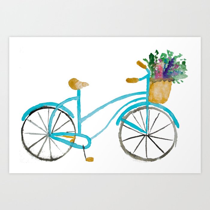 Flower Delivery Art Print