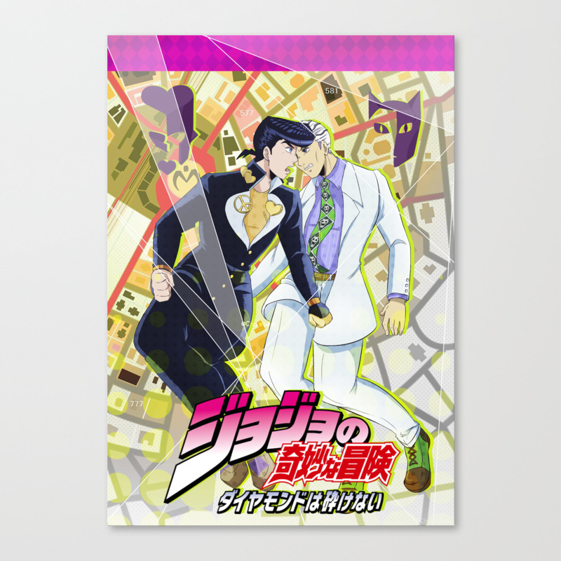 Josuke Vs Kira Jjba Canvas Print By Chisueo Society6