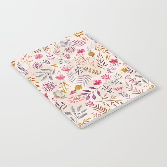 Light floral Notebook