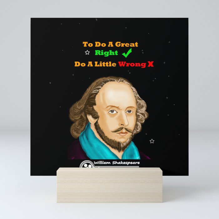 TO DO A GREAT RIGHT Mini Art Print