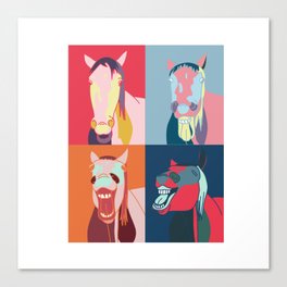 Horse pop art  Canvas Print