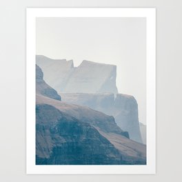 Epic Layers of Cliffs Faroe Island  Art Print