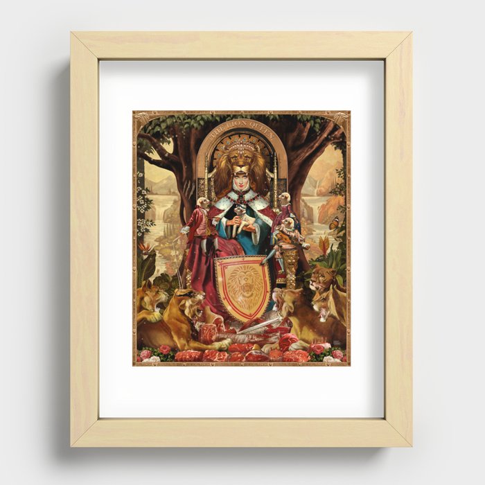 The Lion Queen Recessed Framed Print