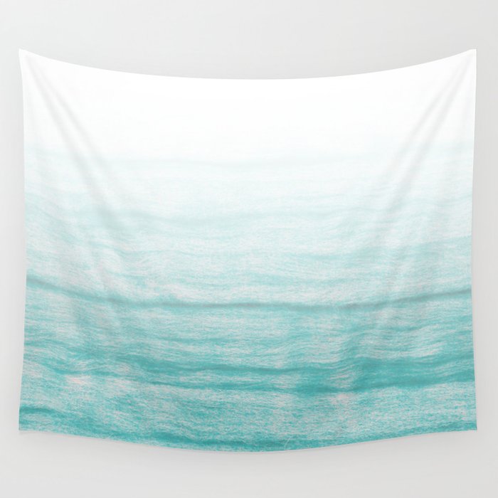 Turquoise sea Wall Tapestry