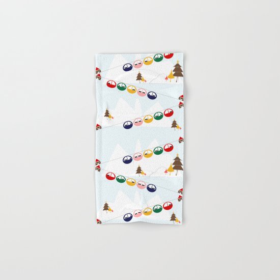 Ski cables Hand & Bath Towel