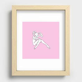 Bunny in a Box Recessed Framed Print