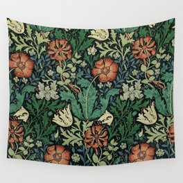 William Morris Compton Floral Art Nouveau Pattern Wall Tapestry