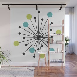 Atomic Age Nuclear Motif — Mid Century Modern Wall Mural