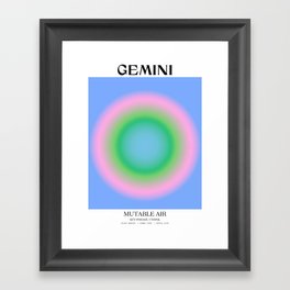 Gemini Gradient Print Framed Art Print