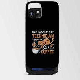 Laboratory Technician Cats Coffee Science Lab Tech iPhone Card Case