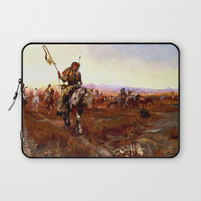 “The Medicine Man” by Charles M Russell Laptop Sleeve
