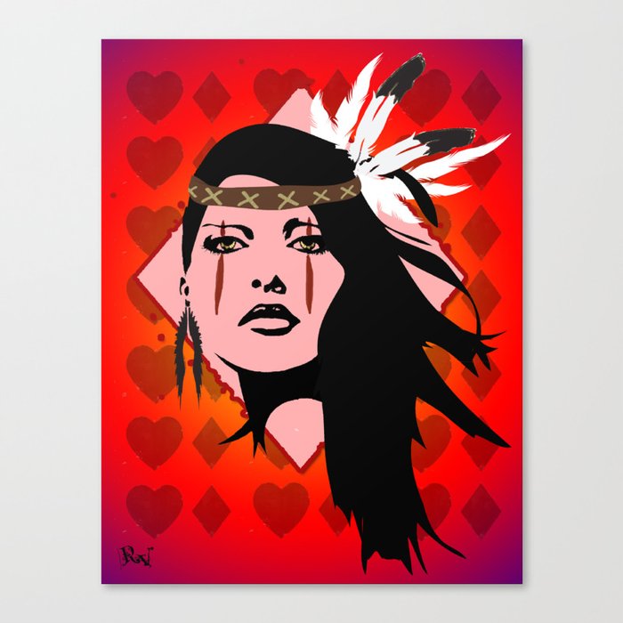 Native love Canvas Print
