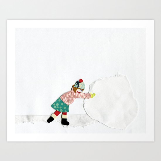 Snow Day Art Print
