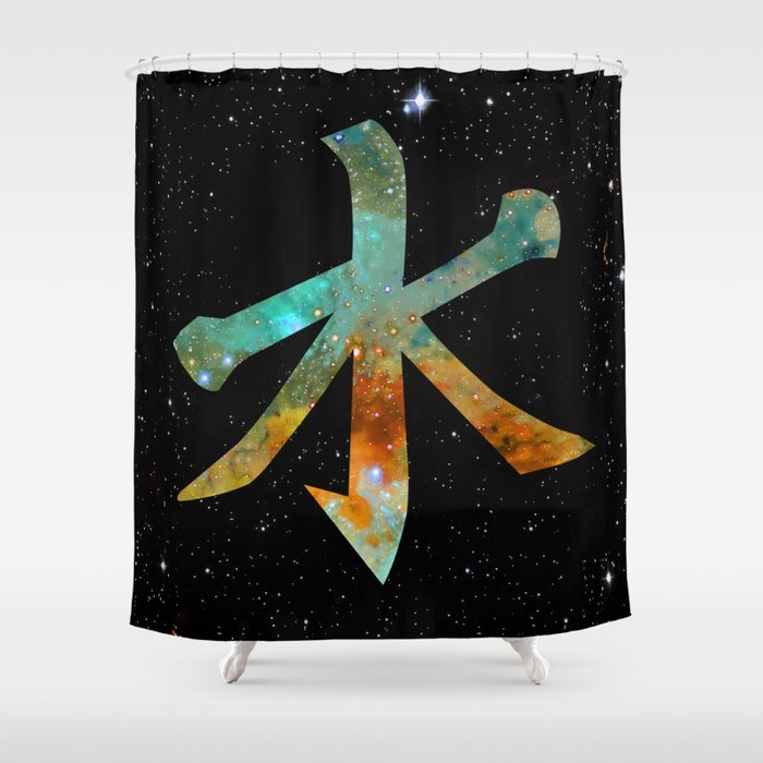 Colorful Confucianism Cosmos Shower Curtain