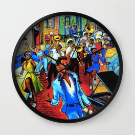 New Orleans Jazz 2022 Wall Clock | Aesthetic, Musicnews, Old, Trumpet, Festival, Tour, Graphicdesign, Saxophone, Funny, Music 
