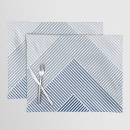 Blue Shades Lines  Placemat