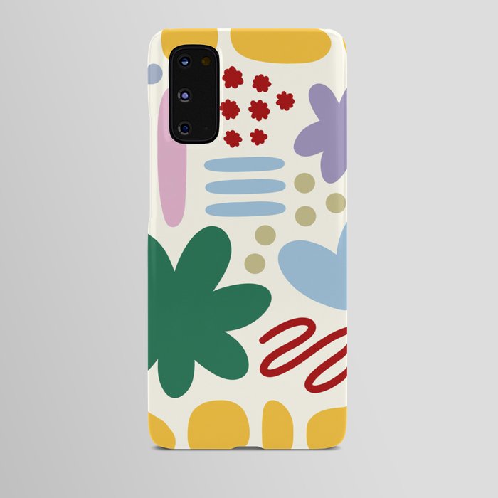 Abstract vintage color shapes collection 5 Android Case