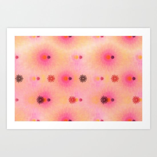 flower power happiness Art Print