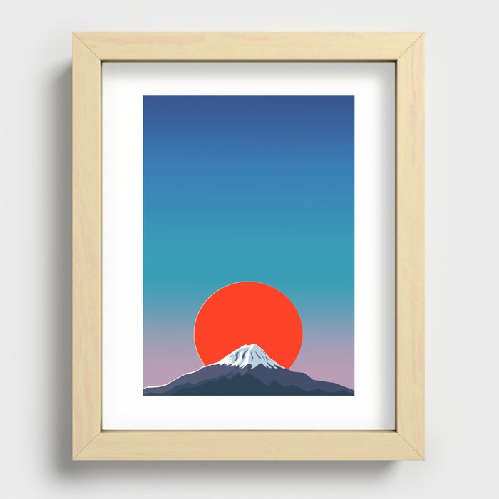 Mount Fuji  Recessed Framed Print