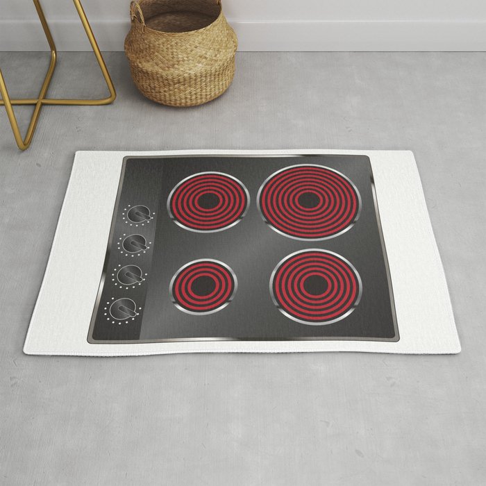 Electric Four Plate Electric Hob Rug