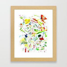 Challigraphy in nature Framed Art Print