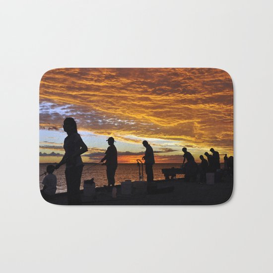 Bloody Sunset Bath Mat
