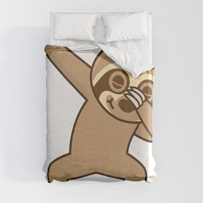 Sloth dab Duvet Cover