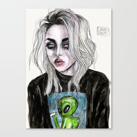 Frances bean cobain no,6 Canvas Print