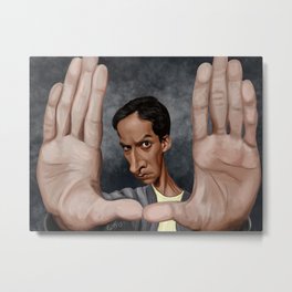 Framed by Abed Metal Print | People, Illustration, Movies & TV, Funny 