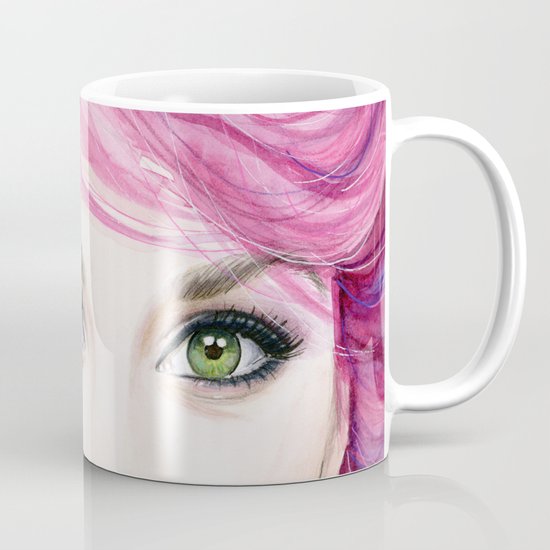 Pink Hair Girl Mug