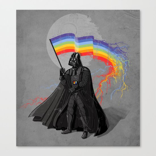 The Rainbow Side of the Force Canvas Print