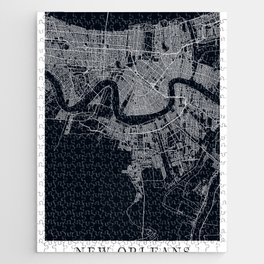 New Orleans - Us Elegant City Map 000814 Jigsaw Puzzle