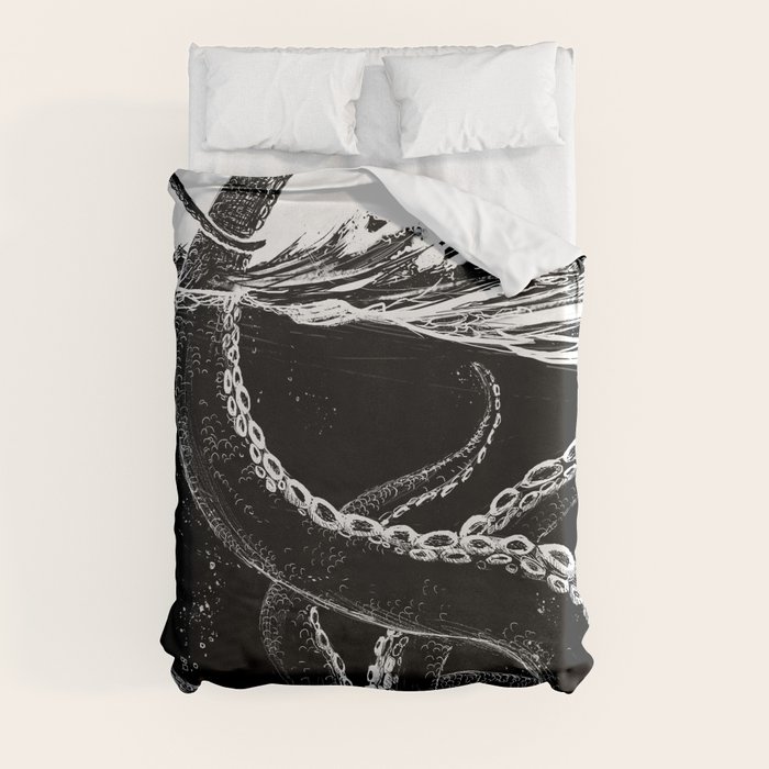 Kraken Rules the Sea Duvet Cover by Nora Surojegin Society6