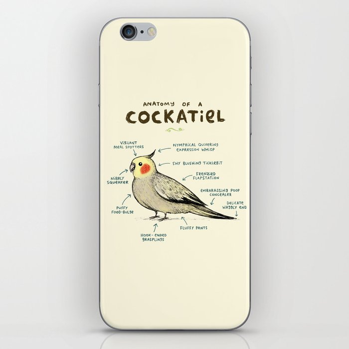 Anatomy of a Cockatiel iPhone Skin