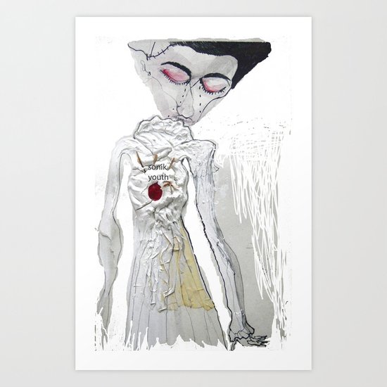 sonik youth Art Print