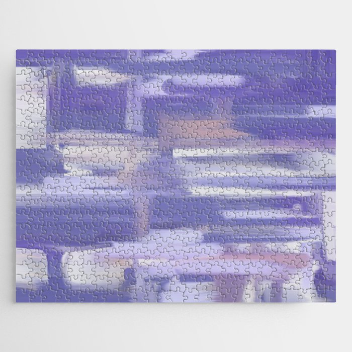 Very Peri Oil Abstract Jigsaw Puzzle