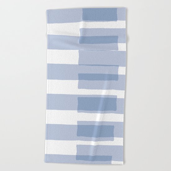 Big Stripes in Light Blue Beach Towel