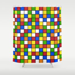 Rubik's cube Pattern Shower Curtain