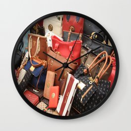 Women's Designer Handbags Wall Clock