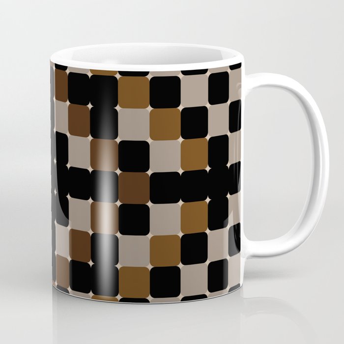decorative vintage black and brown pattern Coffee Mug